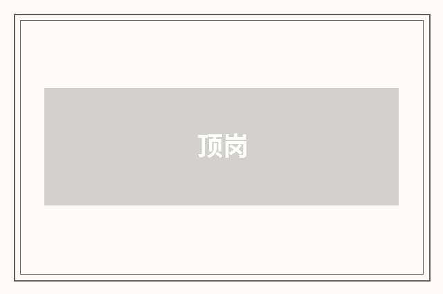 顶岗