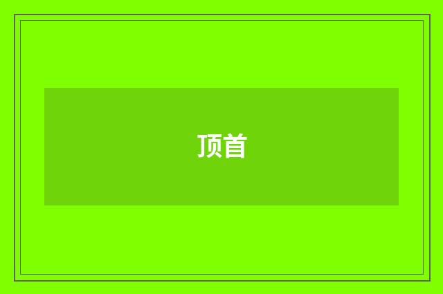 顶首