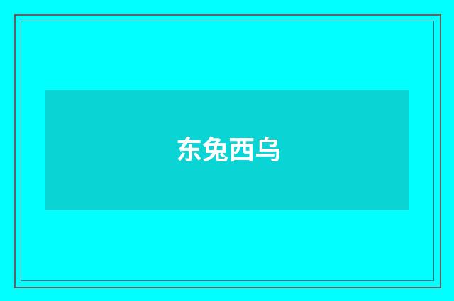 东兔西乌