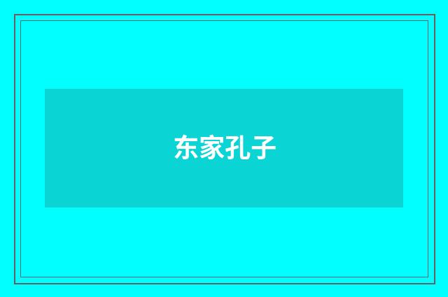 东家孔子