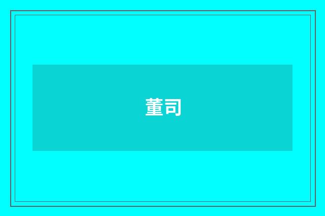 董司