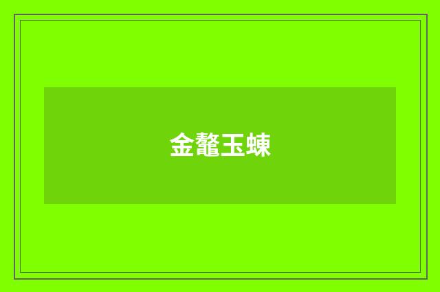 金鼇玉蝀
