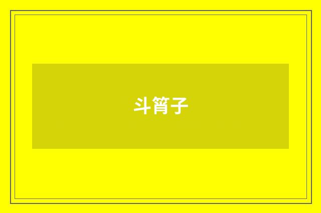 斗筲子