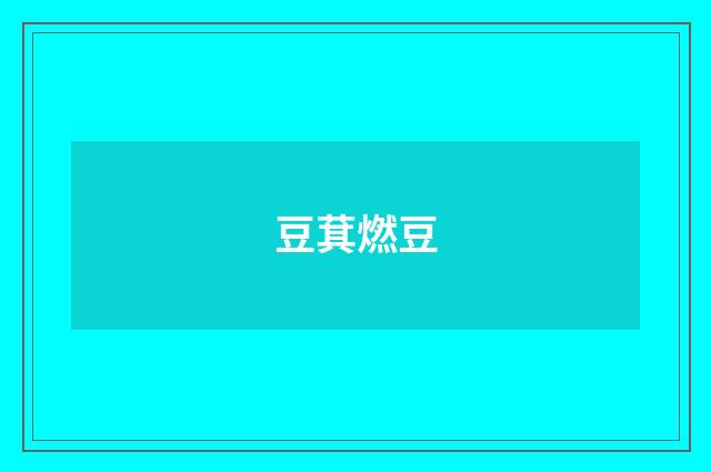 豆萁燃豆