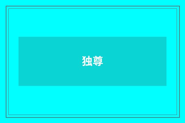 独尊