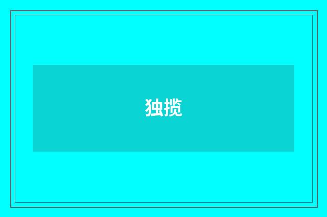 独揽