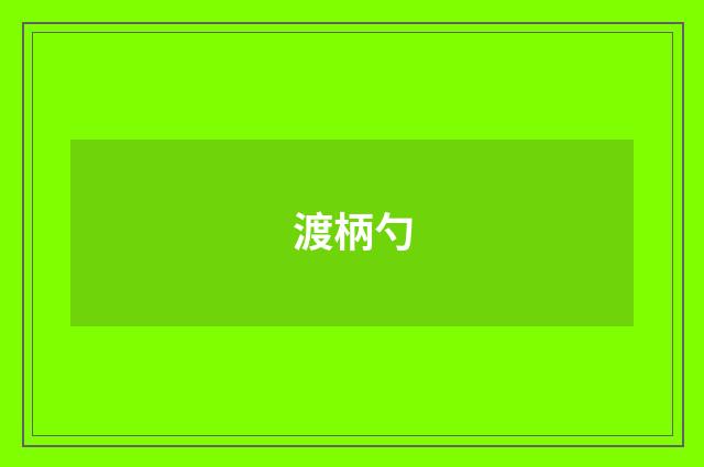 渡柄勺