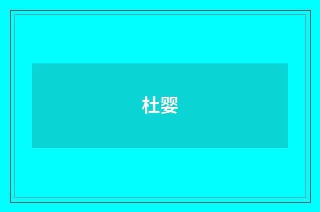 杜婴