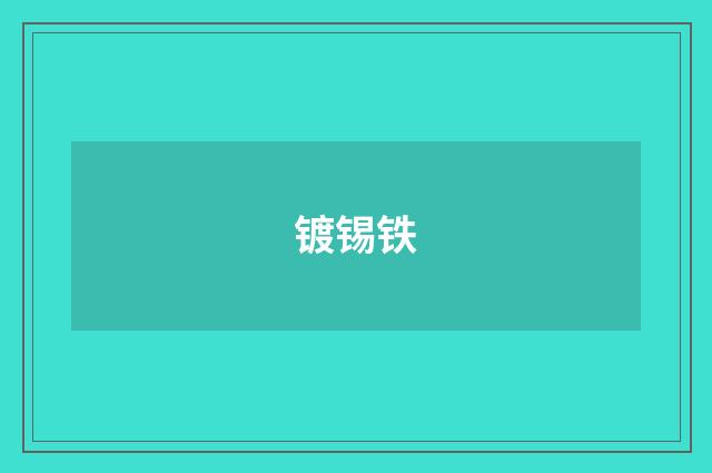 镀锡铁