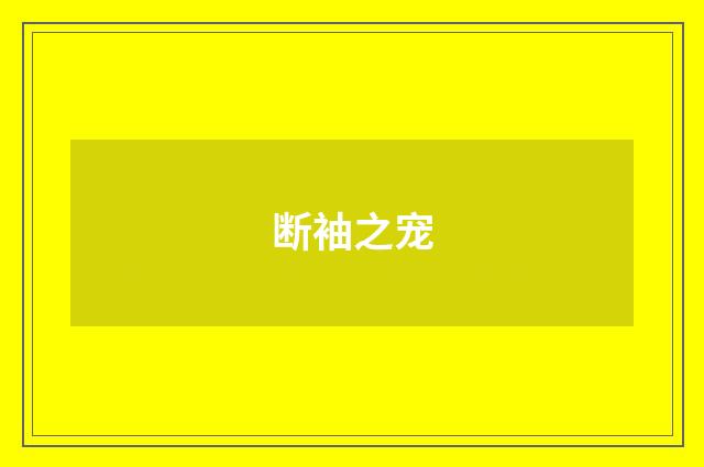 断袖之宠