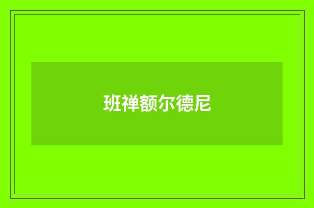 班禅额尔德尼