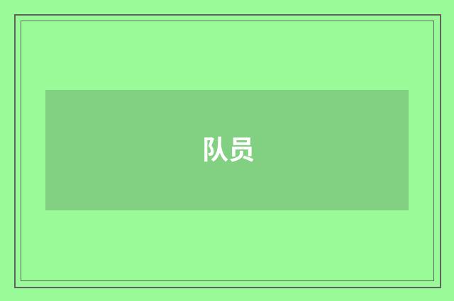 队员