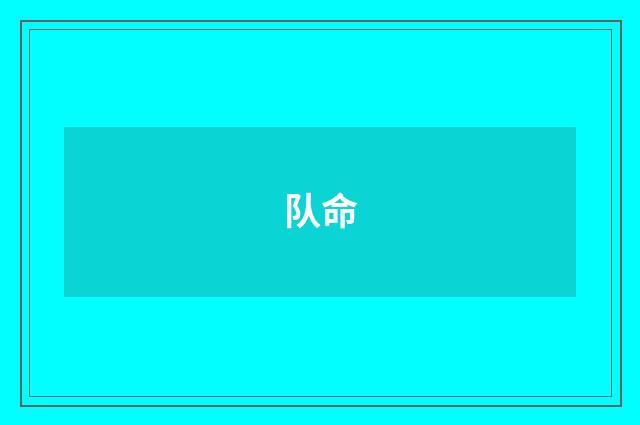 队命