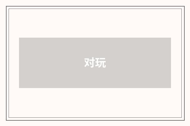对玩