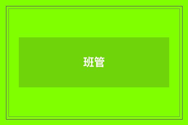 班管