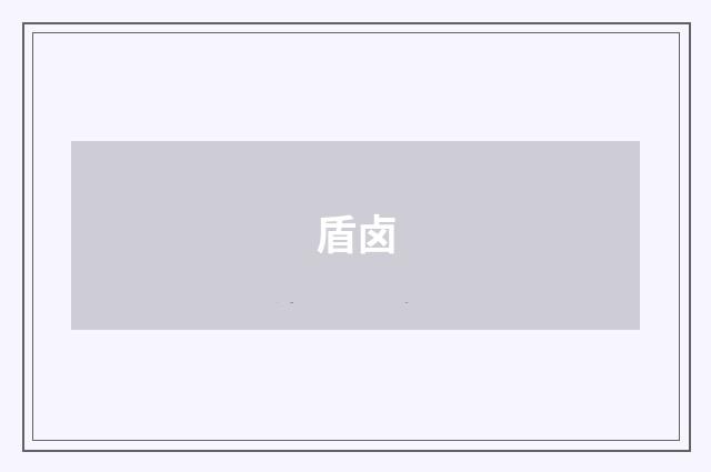盾卤