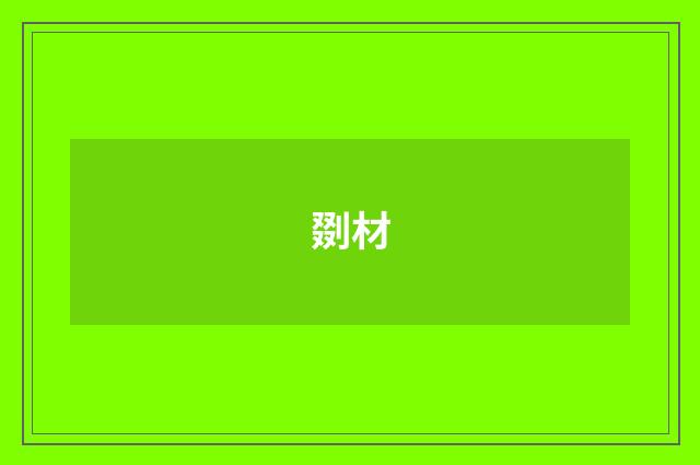 剟材