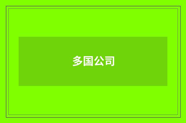 多国公司