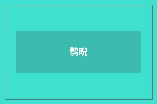 鹗睨