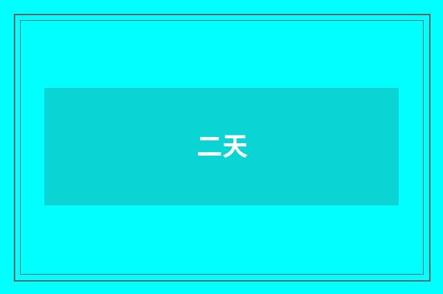 二天