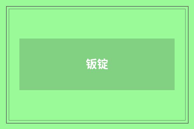 钣锭