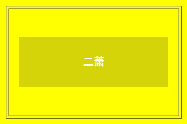 二萧