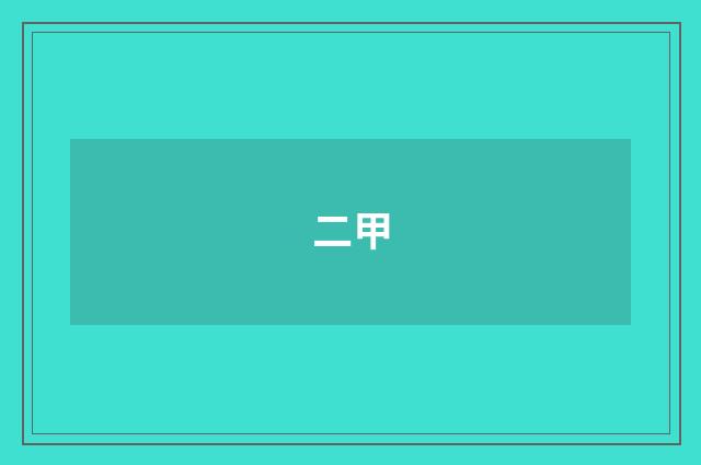 二甲