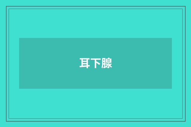 耳下腺