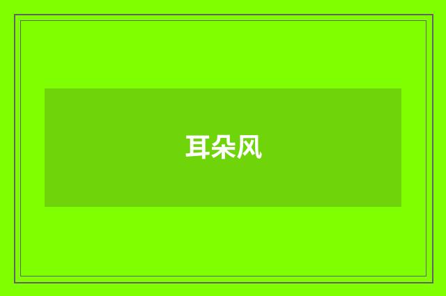 耳朵风