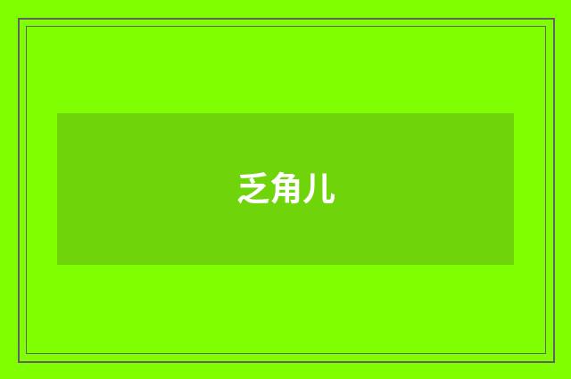 乏角儿