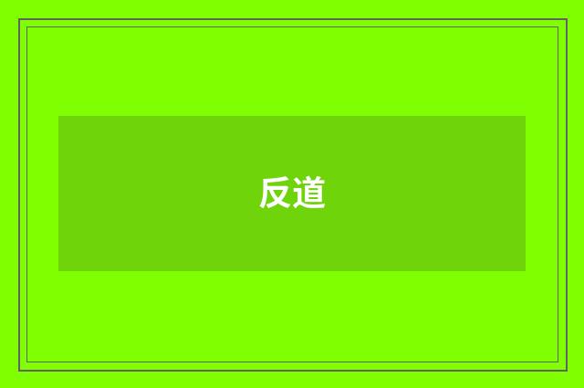 反道