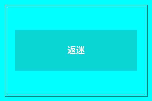 返迷