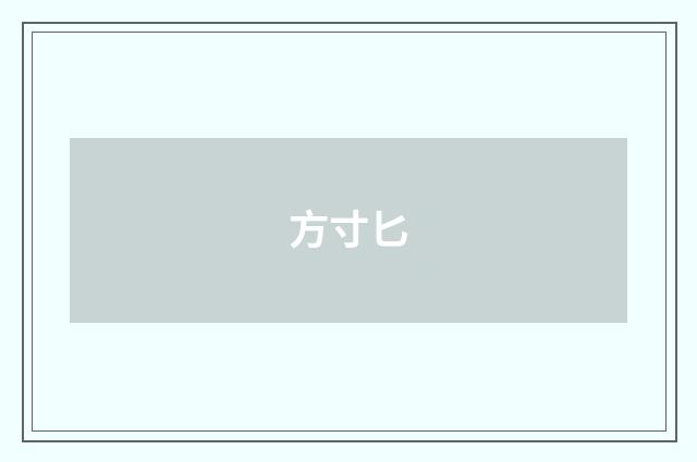方寸匕