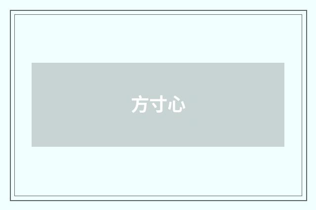 方寸心