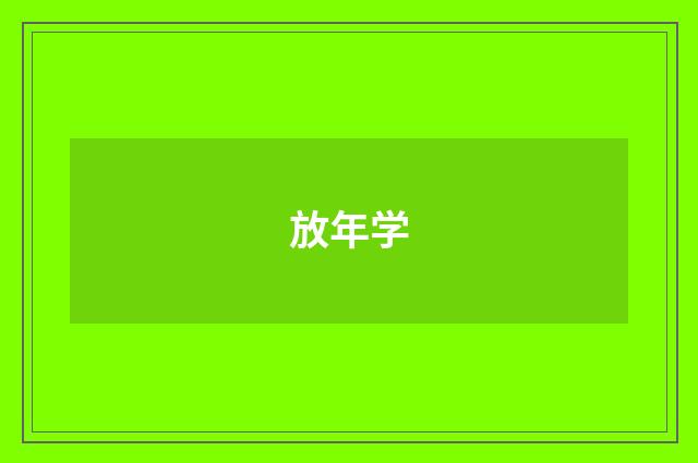 放年学