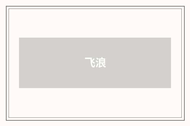 飞浪