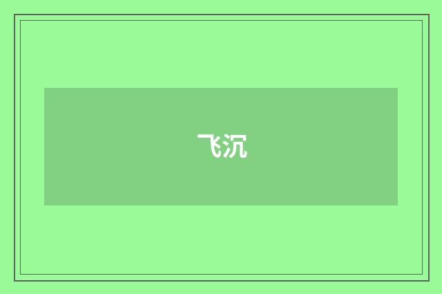 飞沉