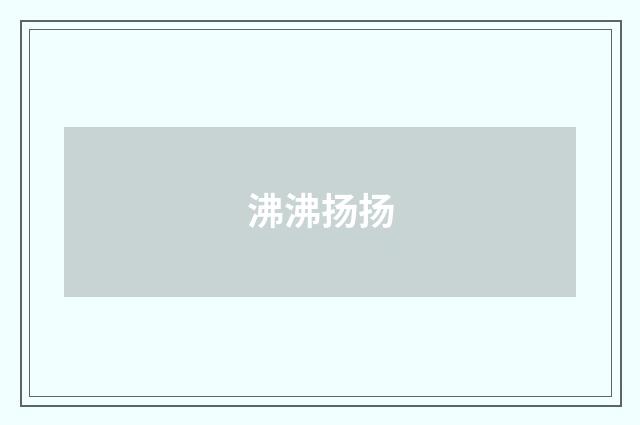 沸沸扬扬
