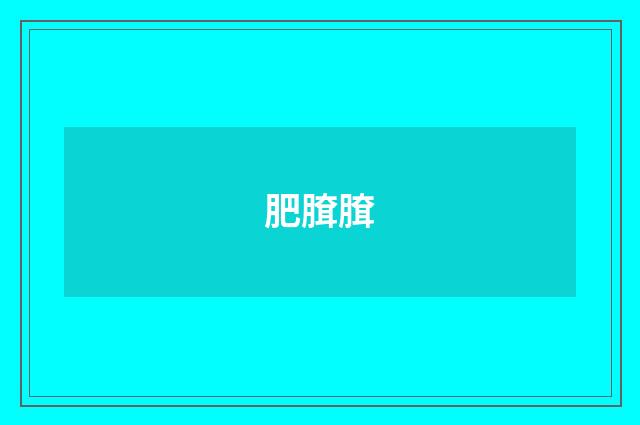 肥䐛䐛