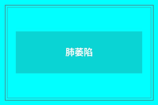肺萎陷