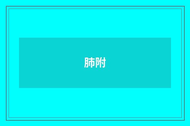 肺附