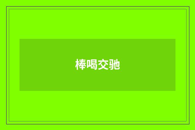 棒喝交驰