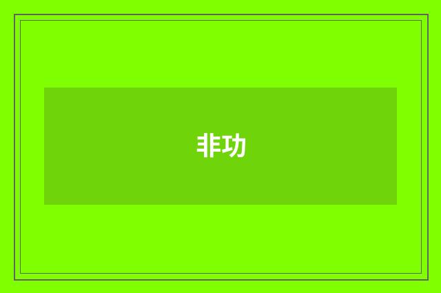 非功