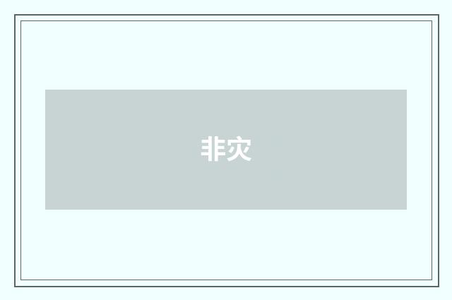 非灾