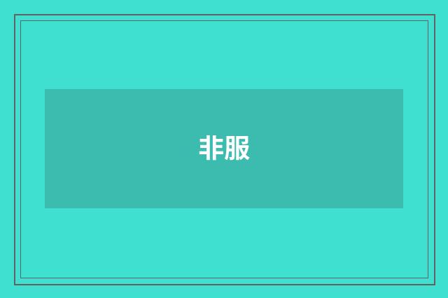 非服