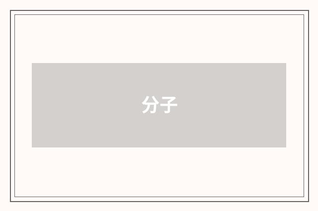 分子