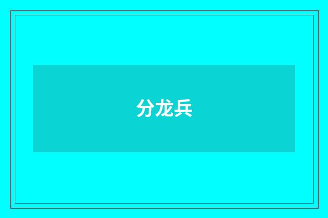 分龙兵