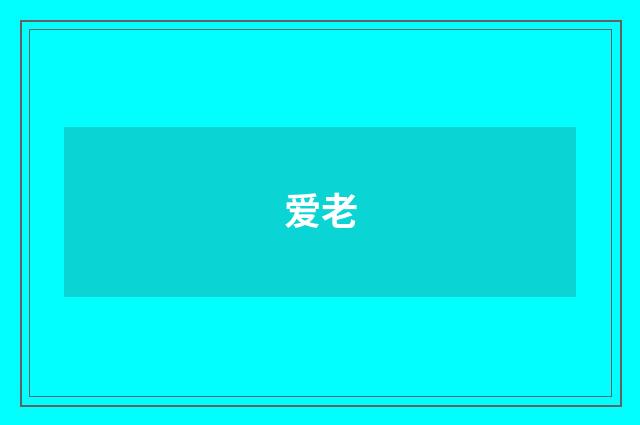 爱老