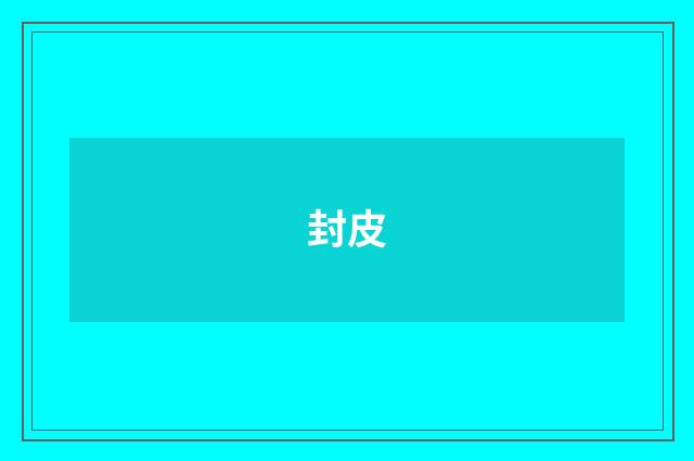 封皮