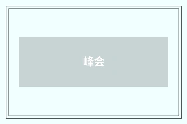 峰会